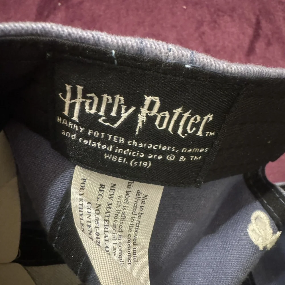 Harry Potter Expecto Patronum Hat Deer Adjustable Strap Denim Blue NWOT